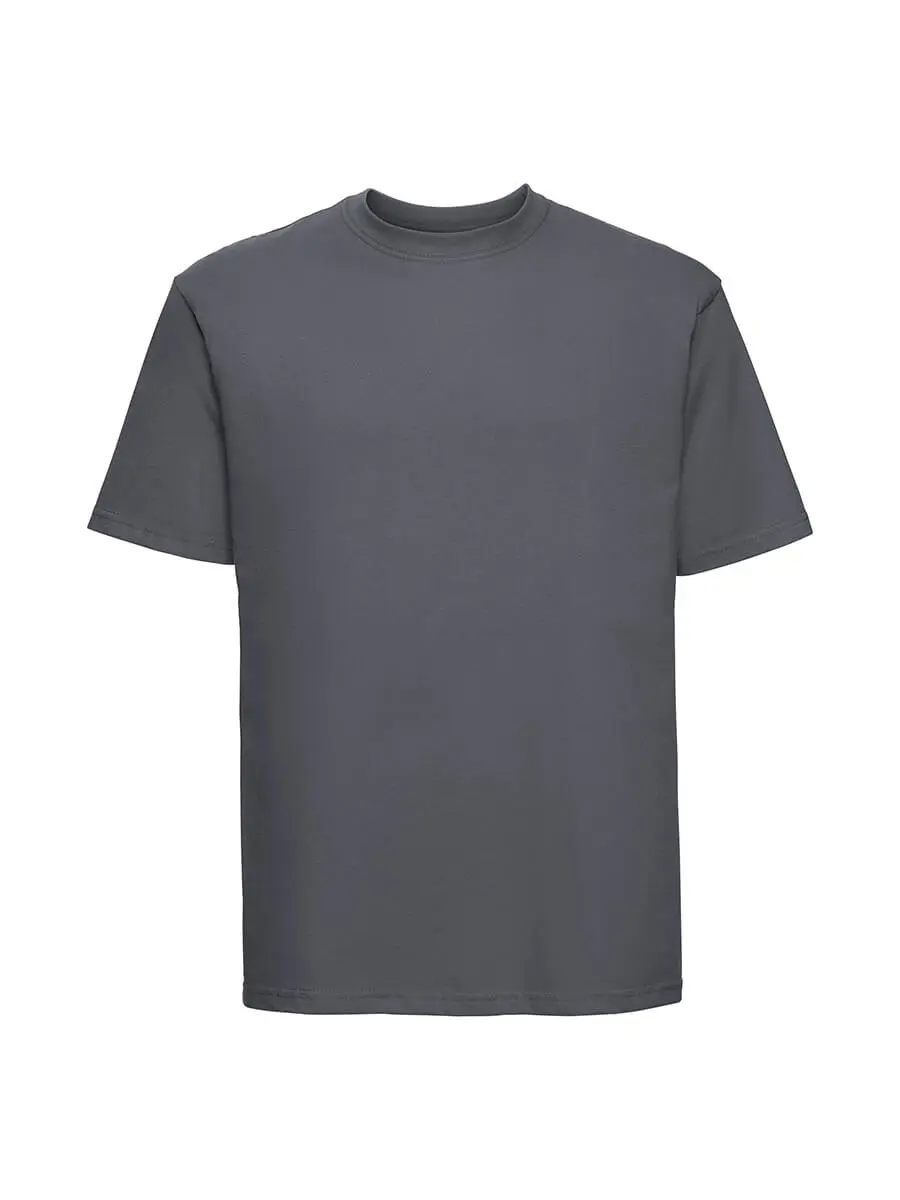 T-shirt uomo girocollo manica corta in 100% cotone 180 g Grigio scuro T-shirt uomo girocollo manica corta in 100% cotone 180 g Grigio scuro