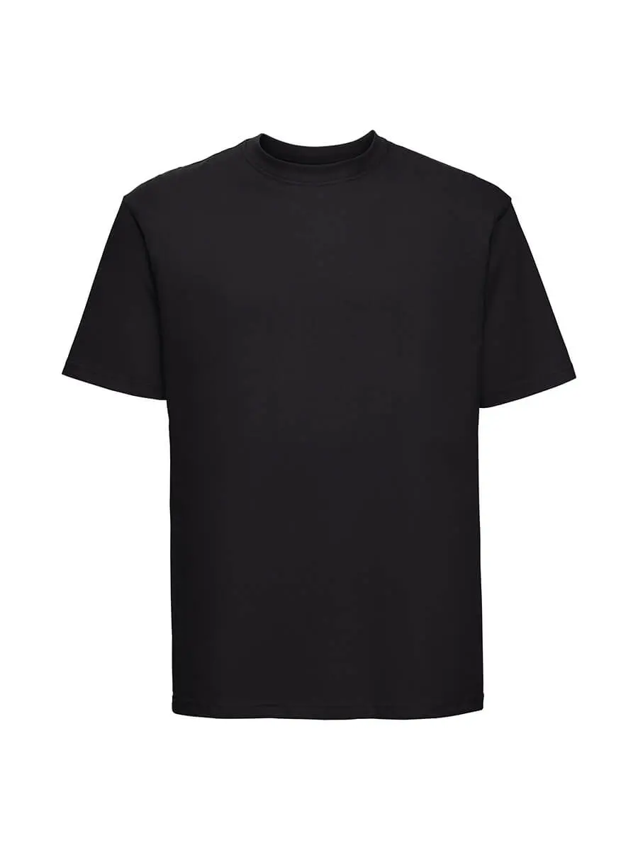 T-shirt uomo girocollo manica corta in 100% cotone 180 g Nero T-shirt uomo girocollo manica corta in 100% cotone 180 g Nero