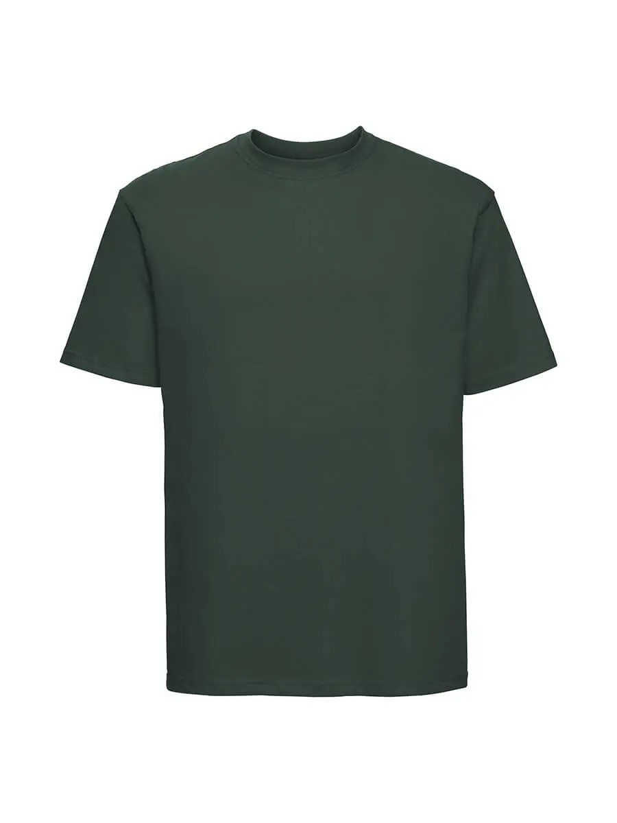 T-shirt uomo girocollo manica corta in 100% cotone 180 g Verde Bottiglia T-shirt uomo girocollo manica corta in 100% cotone 180 g Verde Bottiglia