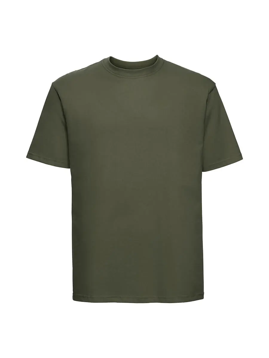 T-shirt uomo girocollo manica corta in 100% cotone 180 g Verde oliva T-shirt uomo girocollo manica corta in 100% cotone 180 g Verde oliva