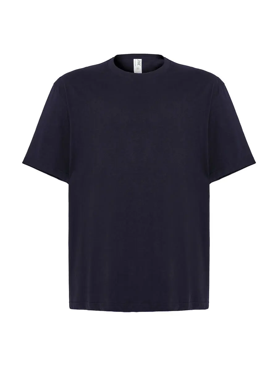 T-shirt uomo girocollo manica corta oversize in 100% cotone 200 g Blu navy T-shirt uomo girocollo manica corta oversize in 100% cotone 200 g Blu navy