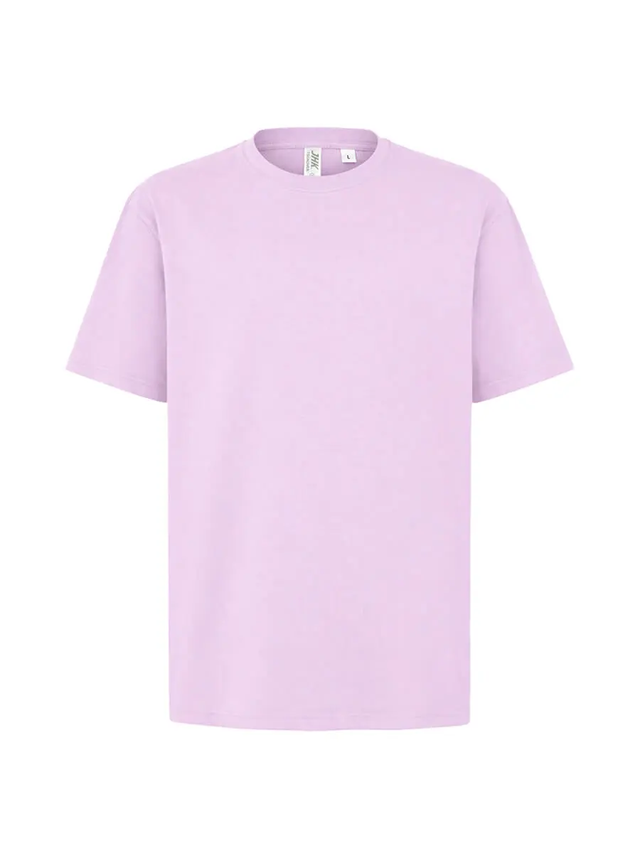 T-shirt uomo girocollo manica corta oversize in 100% cotone 200 g Rosa antico chiaro T-shirt uomo girocollo manica corta oversize in 100% cotone 200 g Rosa antico chiaro