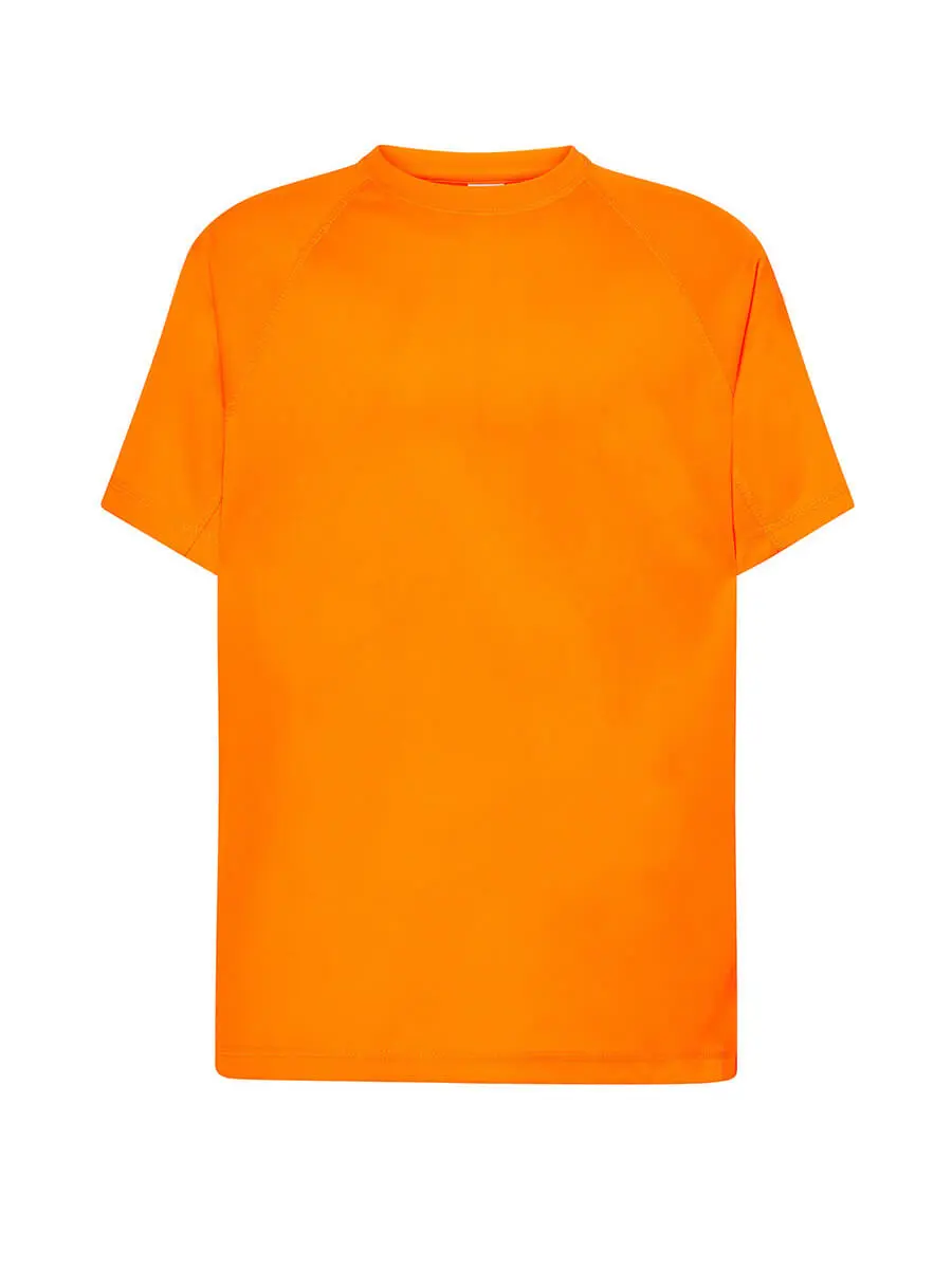 T-shirt uomo girocollo manica corta slim fit 130 g Arancione fluo T-shirt uomo girocollo manica corta slim fit 130 g Arancione fluo