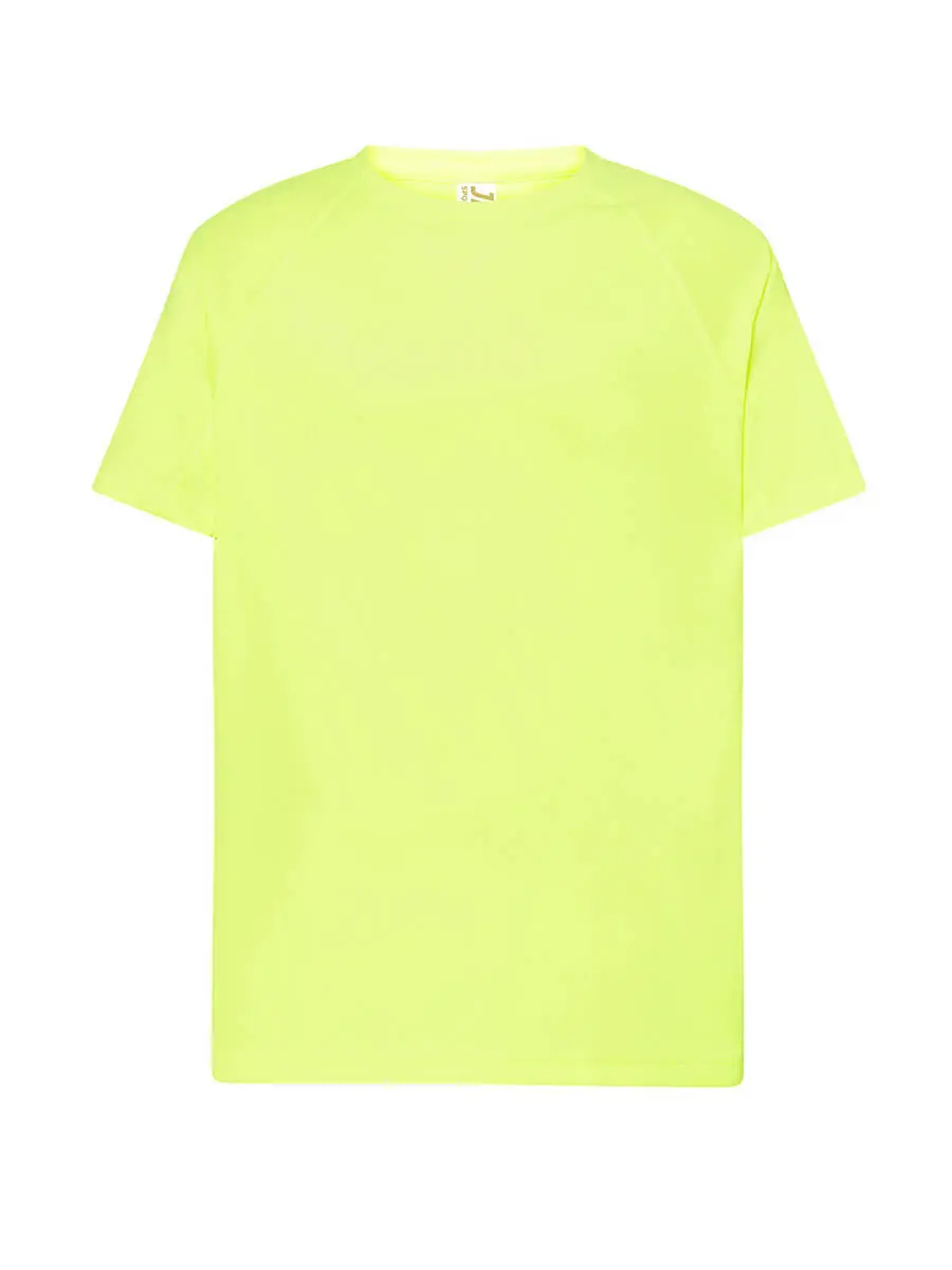 T-shirt uomo girocollo manica corta slim fit 130 g Giallo oro fluo T-shirt uomo girocollo manica corta slim fit 130 g Giallo oro fluo