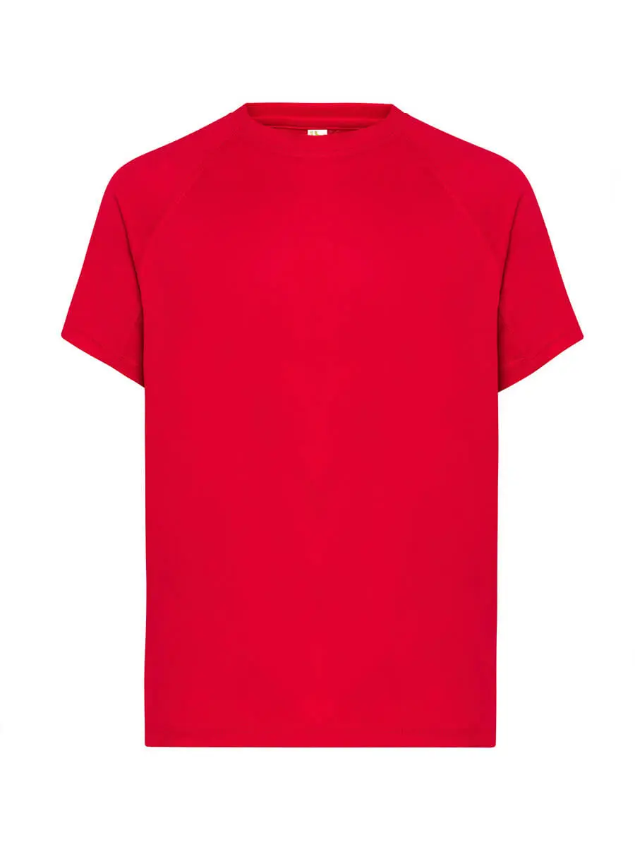 T-shirt uomo girocollo manica corta slim fit 130 g Rosso T-shirt uomo girocollo manica corta slim fit 130 g Rosso