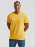 T-shirt uomo scollo a v manica corta in 100% cotone 160 g
