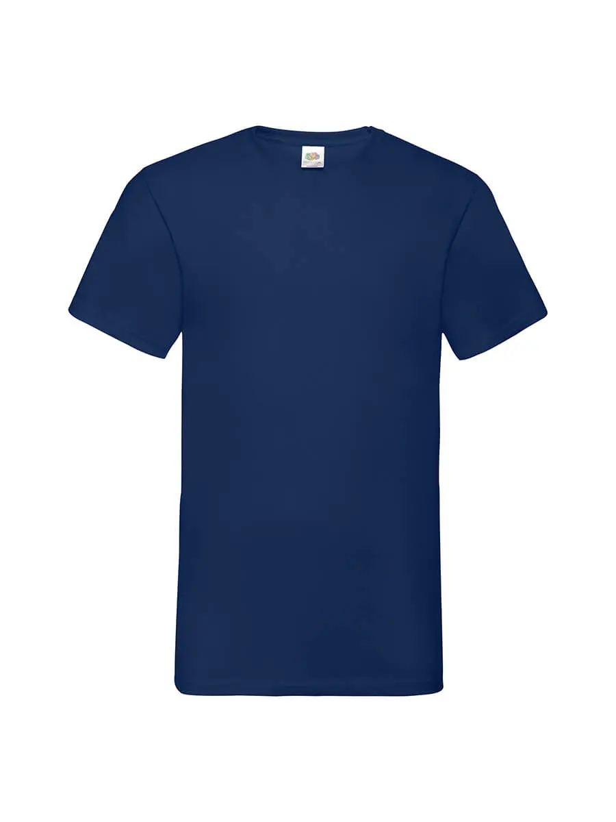 T-shirt uomo scollo a v manica corta in 100% cotone 160 g Blu navy – Navy T-shirt uomo scollo a v manica corta in 100% cotone 160 g Blu navy – Navy