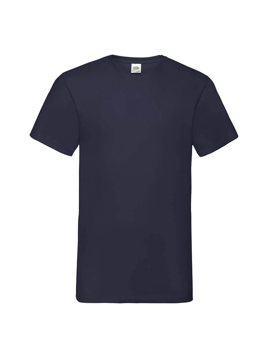 T-shirt uomo scollo a v manica corta in 100% cotone 160 g Blu navy T-shirt uomo scollo a v manica corta in 100% cotone 160 g Blu navy
