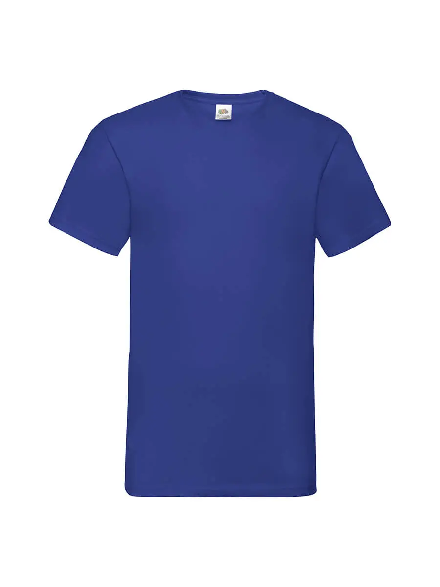 T-shirt uomo scollo a v manica corta in 100% cotone 160 g Blu royal T-shirt uomo scollo a v manica corta in 100% cotone 160 g Blu royal