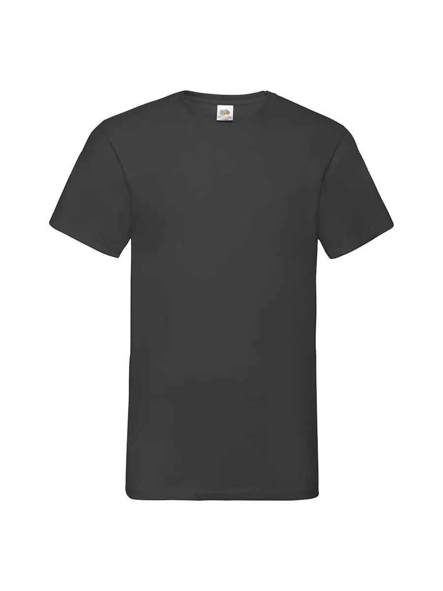 T-shirt uomo scollo a v manica corta in 100% cotone 160 g Grafite chiaro T-shirt uomo scollo a v manica corta in 100% cotone 160 g Grafite chiaro