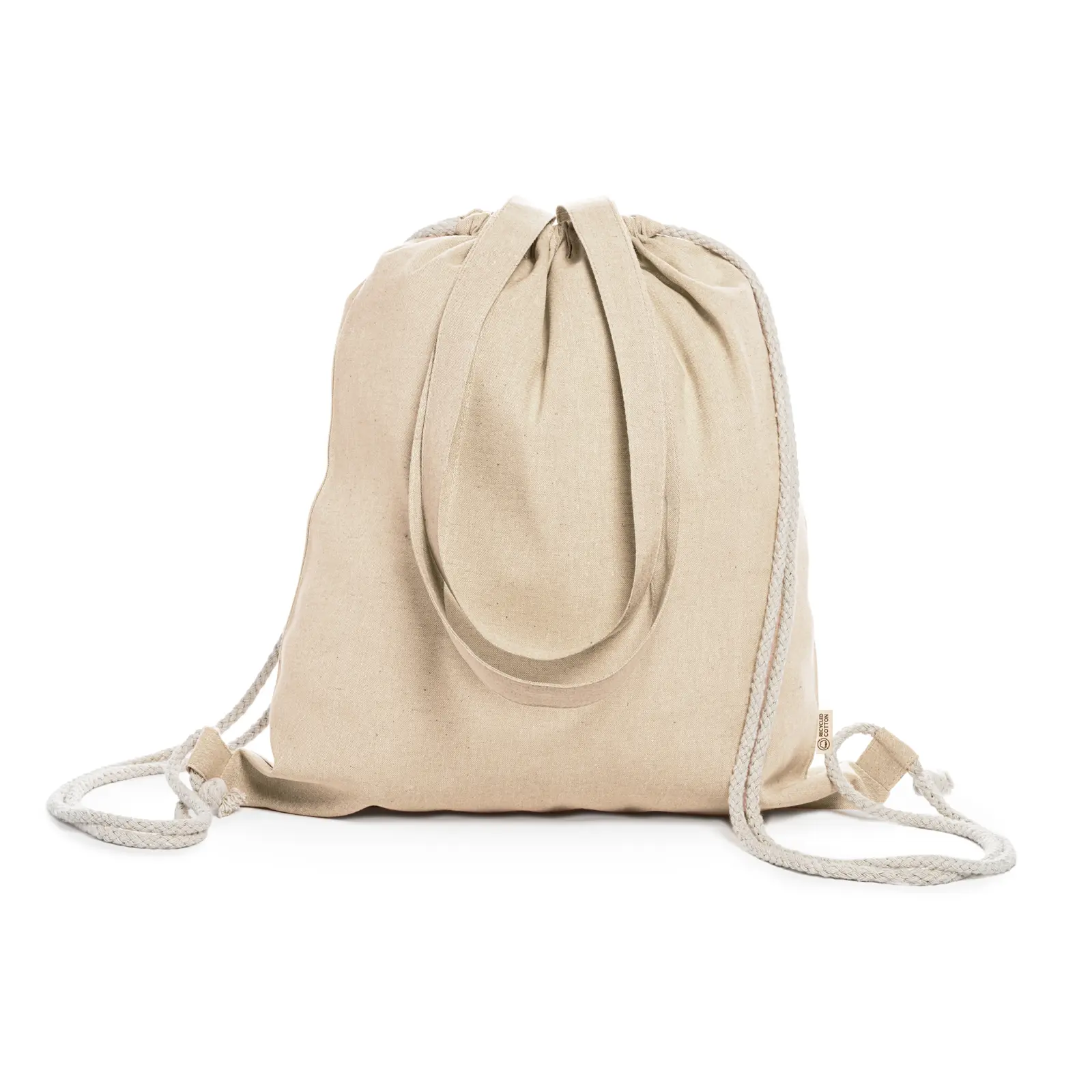 Zaino unisex in 100% cotone 140 g – 2EAGQ1ATV Ecrù Zaino unisex in 100% cotone 140 g – 2EAGQ1ATV Ecrù